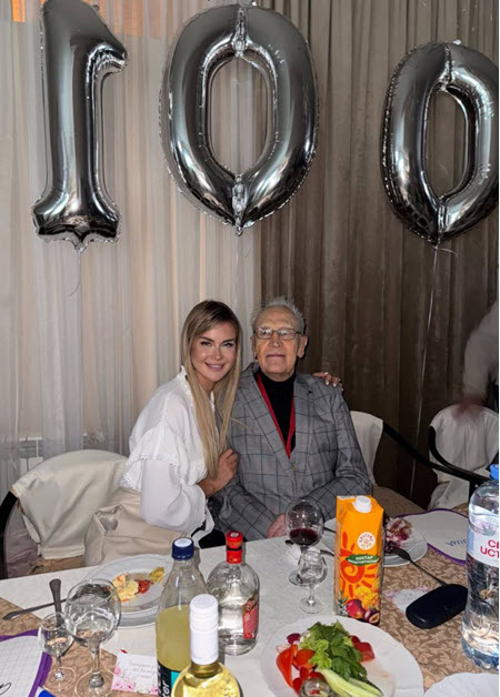 Дедушке Марины Африкантовой исполнилось 100 лет