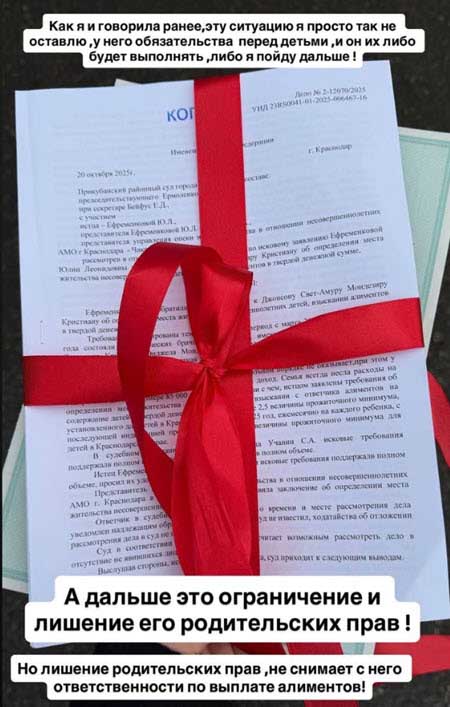 Ефременкова планирует лишить Мондезира родительских прав