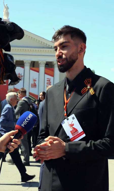 На проекте новый участник – диктор Парада Победы в Волгограде Рудольф Мелкумян