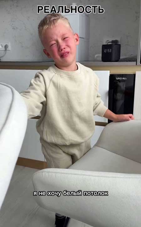 Старшему сыну Черкасовых не понравился ремонт в их новой квартире