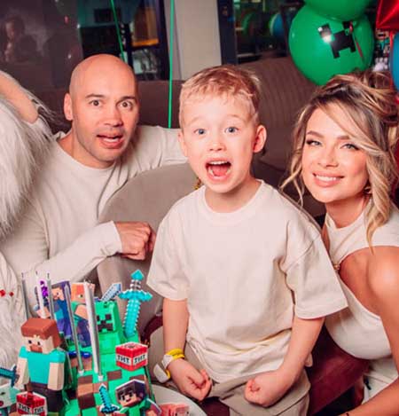 Старшему сыну Андрея и Кристины Черкасовых исполнилось 6 лет