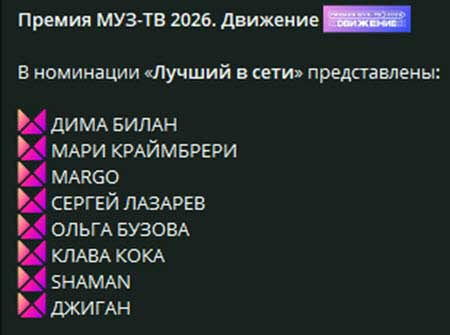 Марго Овсянникова - музыкальный прорыв года и номинант на премию МузТВ 2026