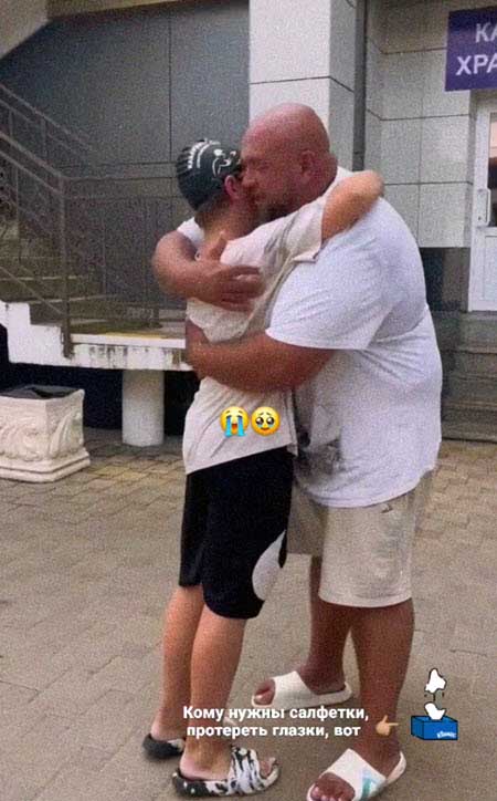 Глеб Жемчугов приехал на соревнования к старшему сыну